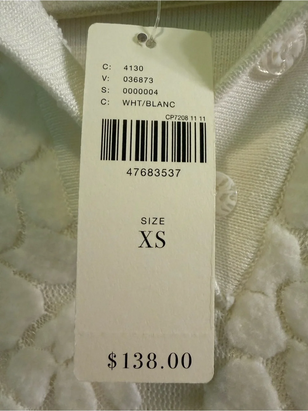 English Factory White Mini Polo Dress with Navy Trim - Picture 5 of 5